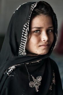 A girl at Jalozai IDPs (internally displaced persons) camp. KPK, Pakistan, 2013.