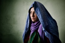 A girl sick with tuberculosis at the hospital. Herat, Afghanistan, 2012.