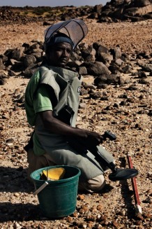 Demining fields at Rassai, Kassala State. Sudan 2016