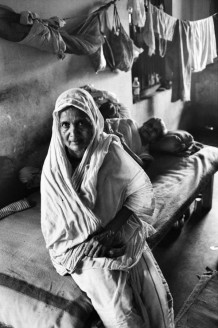 White widows in the Bhajanashram. Vrindavan, India, 2004.
