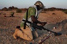Demining fields at Rassai, Kassala State, Sudan 2016