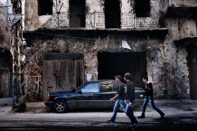 Tebenneh, stronghold of Sunni Muslims. Destruction and poverty are consequences of recurring fightings with Alawites of Jabal Mohsen or with the Libanese army. Tripoli, Lebanon, 2014