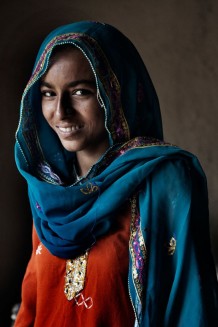Shanela, 20 years old, illiterate, just married to a farmer. One of Cesvi's beneficiaries of Women Community Hygiene Promotion. Umerkot district, Sindh, Pakistan, 2013