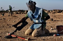 Demining fields at Rassai, Kassala State. Sudan 2016