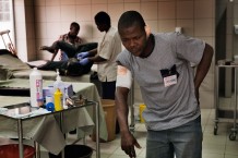 Surgical and Paediatric Centre, dressing room. Goderich, Freetown, Sierra Leone 2017