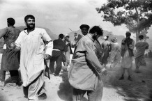 Pashtoun wedding dance. Pul-I-Cherky, Afghanistan, 2003. The separation of sexes is total. At wedding parties, men play music and dance alone.