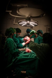 EMERGENCY's Maternity Centre, operating room, caesarean section, 2019.