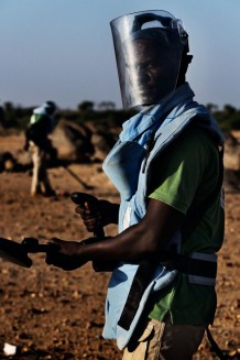 Demining fields at Rassai, Kassala State. Sudan 2016