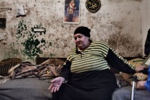 Najat Fadel, one of the poor beneficiaries of the ICRC's kitchen project of Jabal (Mountain) Mohsen. Jabal Mohsen is the Alawite neighborhood of Tripoli. Lebanon, 2014