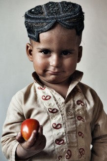 Salar, 3 years old, son of a beneficiary. Cesvi's project financed by Italian Development Cooperation. Ajab Bargh, Nowshera District, KP. Pakistan, 2013