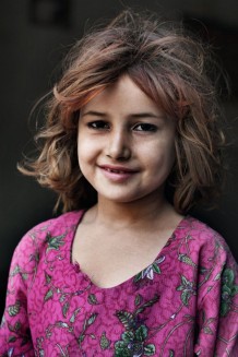 Shamina, 7 years old, IDP coming from war in the Federally Administered Tribal Areas. Mehar Dad Ghrai, Nowshera District, KP. Pakistan, 2013