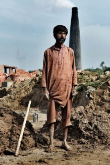 A brick kiln worker, Sialkot District, Punjab. Pakistan, 2013