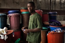 Surgical and Paediatric Centre, waste collection and disposal area. Goderich, Freetown, Sierra Leone 2017