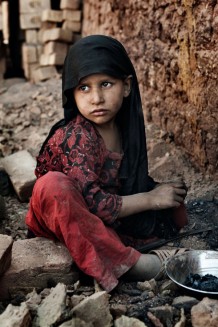 A brick kiln child worker, Azakhel, Nowshera District, KP. Pakistan, 2013