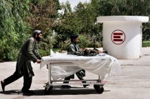 EMERGENCY's Surgical Centre for War Victims of Lashkar-Gah. Arrival of a patient. Helmand, Afghanistan, 2022