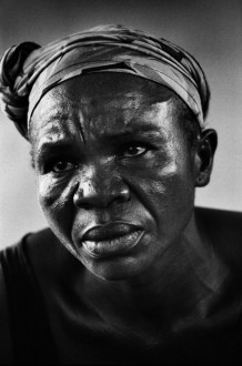 Boyokani health centre, Kinbanseke, Kinshasa, 2006. A woman sick with AIDS. In the Democratic Republic of Congo AIDS is mostly a consequence of rapes. The rape is a weapon of war. WHO esteemed 25.000 women were raped in 2004 in South Kivu , but the real  number of  rapes is much bigger, for many women do not denounce their abuse.