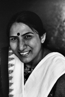 Namrata Bali, a leader of Sewa. Gandhi ashram, Ahmedabad, 2007