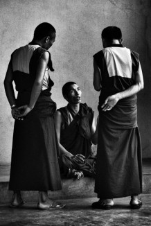 Dialectical practice. Dalai Lama Temple, McLeod Ganj, Dharamshala, India. 1990