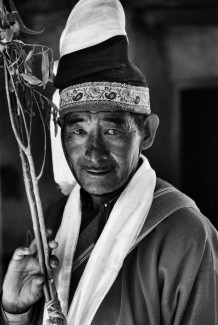 A Tibetan. Shey, Harvest festival. Ladakh, India. 2004