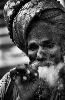 Naga Babas at Dandi Ghat.  Benares, India, 2001