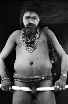 Naga Babas at Dandi Ghat.  Benares, India, 2001